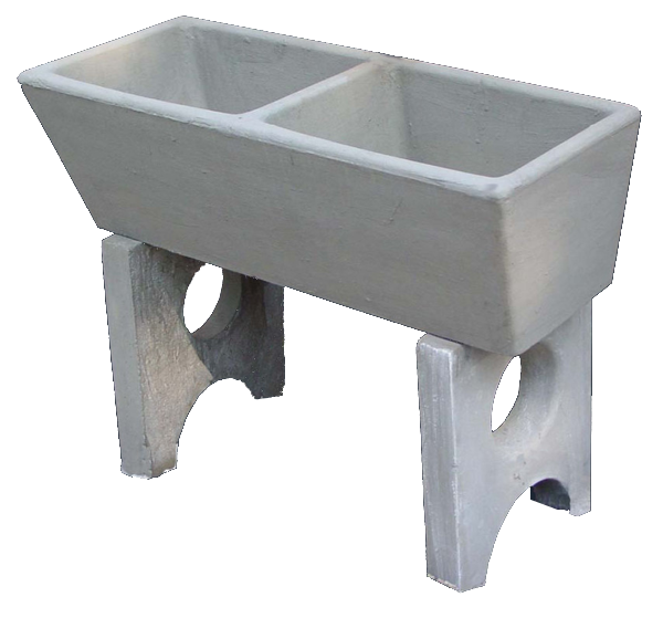 WASH TROUGH DOUBLE (CONCRETE)